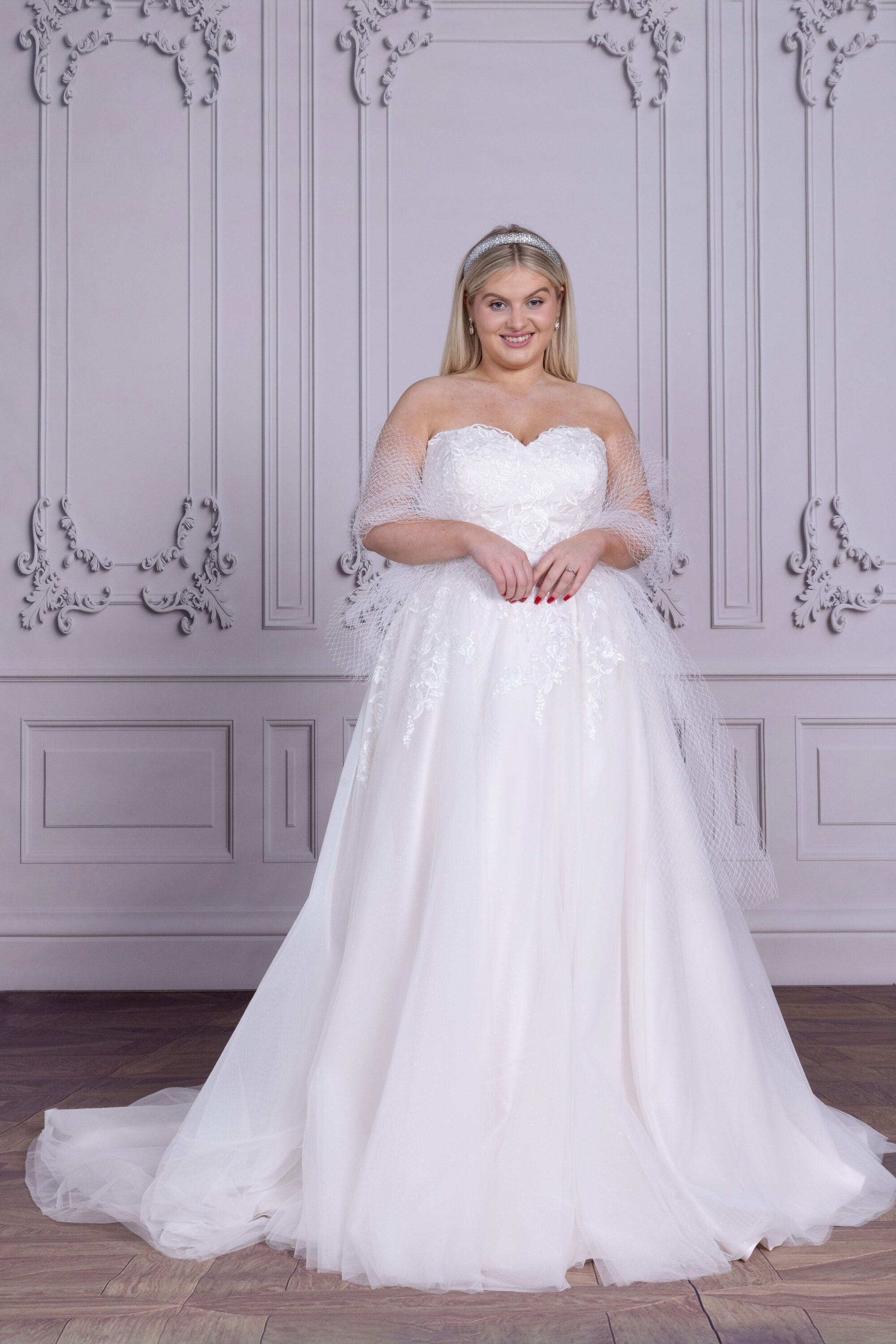MG177-A Line Lace Wedding Dress