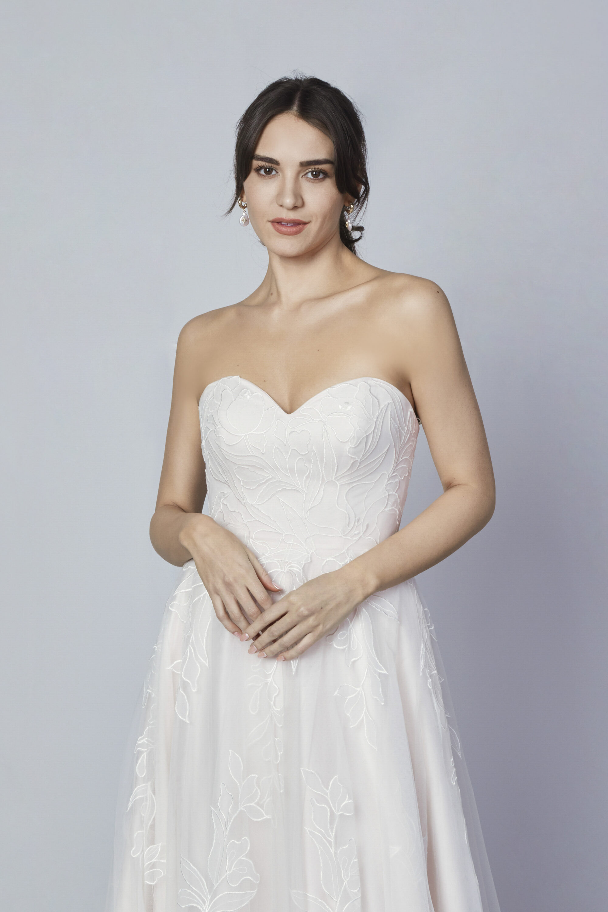 MM234-Sweetheart Strapless Tulle Wedding Dress - Image 3