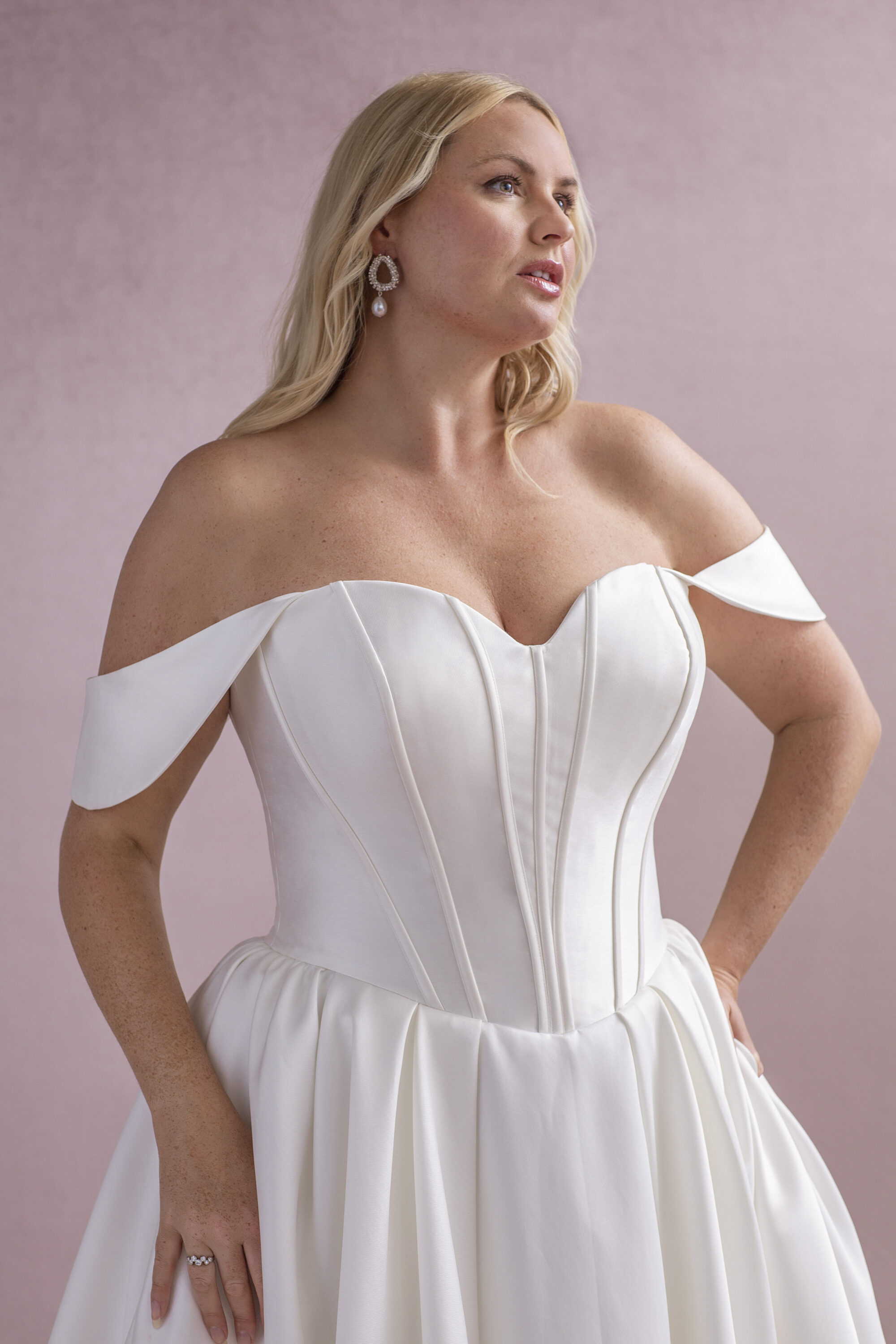 MG208-Ballgown Mikado Wedding Dress